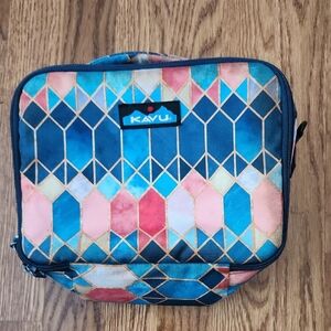 KAVU Multicolor Geometric Lunch Box